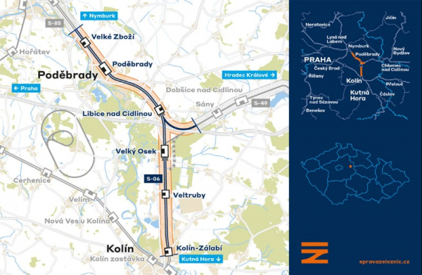 Správa železnic: Modernizace úseku mezi Kolínem a Nymburkem má svého projektanta
